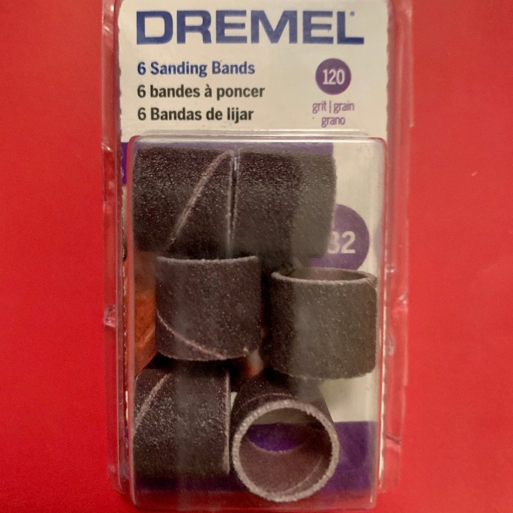 Sanding Bands 120 Grit 6-Ct #432 NIB 080596004323 DREMEL **NEW**